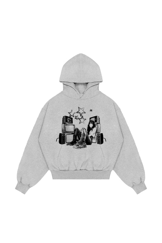 TV Star Grey Hoodie