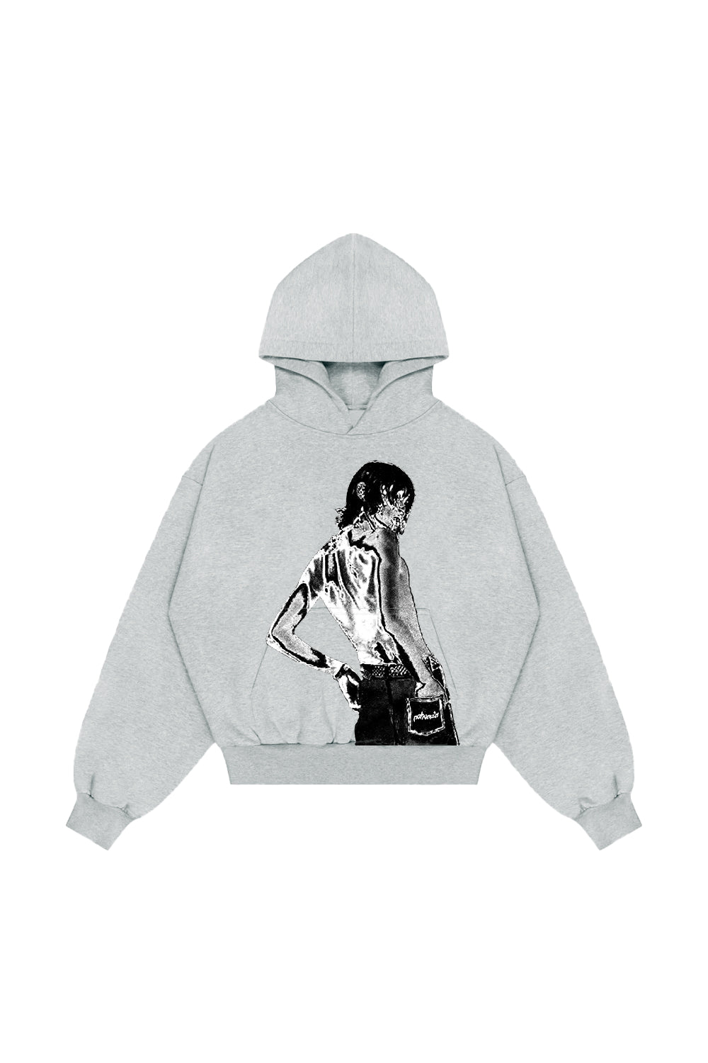 Heatmap Mono Grey Hoodie