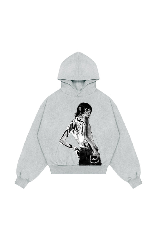 Heatmap Mono Grey Hoodie