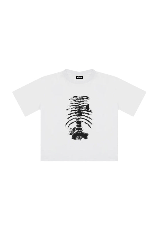 Skeleton White Tee (1 of 1)